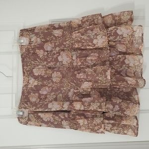 American Eagle Flower Print Skirt